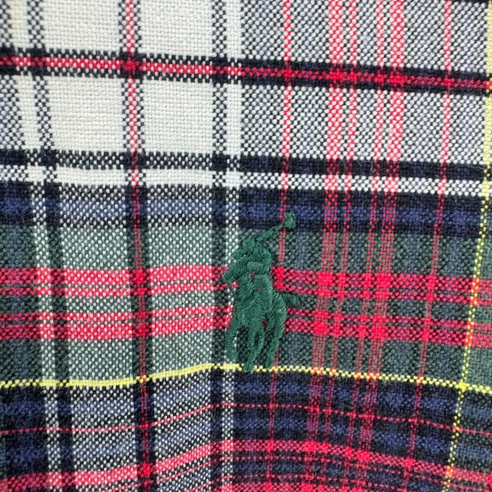 Polo Ralph Lauren Shirt Mens Medium Classic Fit Plaid Button Down Casual Preppy‎